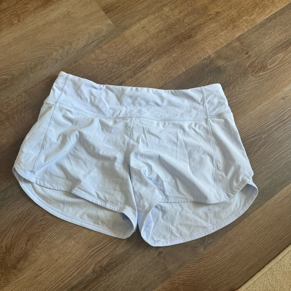 Lululemon Athletica White Athletic Shorts